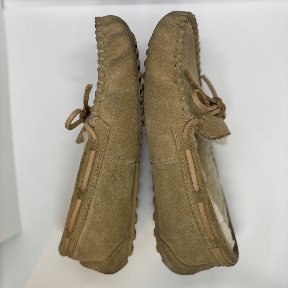Quince Australian Shearling Moccasin Slipper - tan -8 - Picture 5 of 12